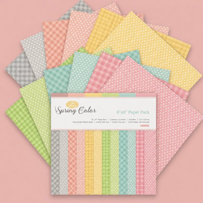 Set Papel Decorativo. 12U 15x15cms