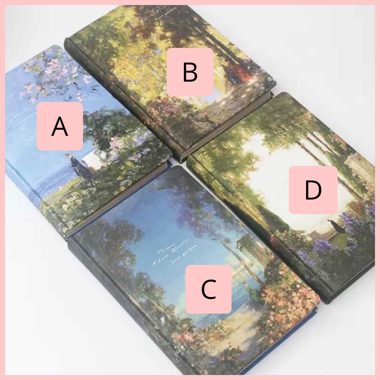 Libreta “Lost Garden”. Hojas con Diseño, 128U 19x14cms