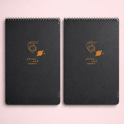 Libreta Anillada Hoja Negra. 21x15cms
