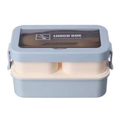 Lunch Box + Tenedor y Cuchara, apto para microondas.