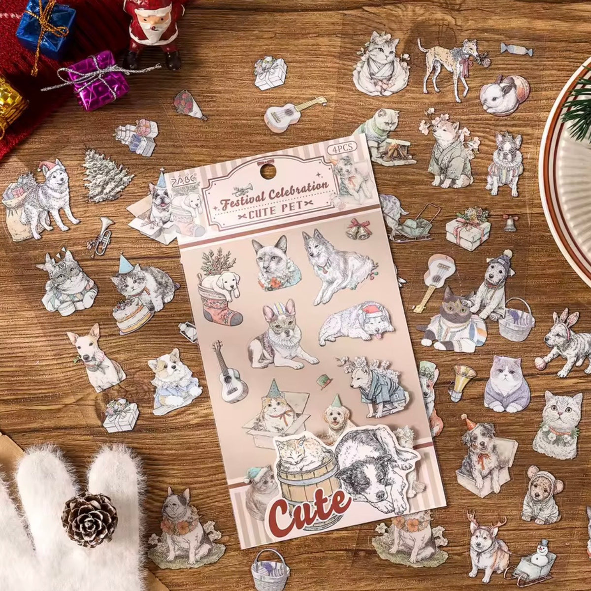 Set 4 Sticker “Gatos y Perros”