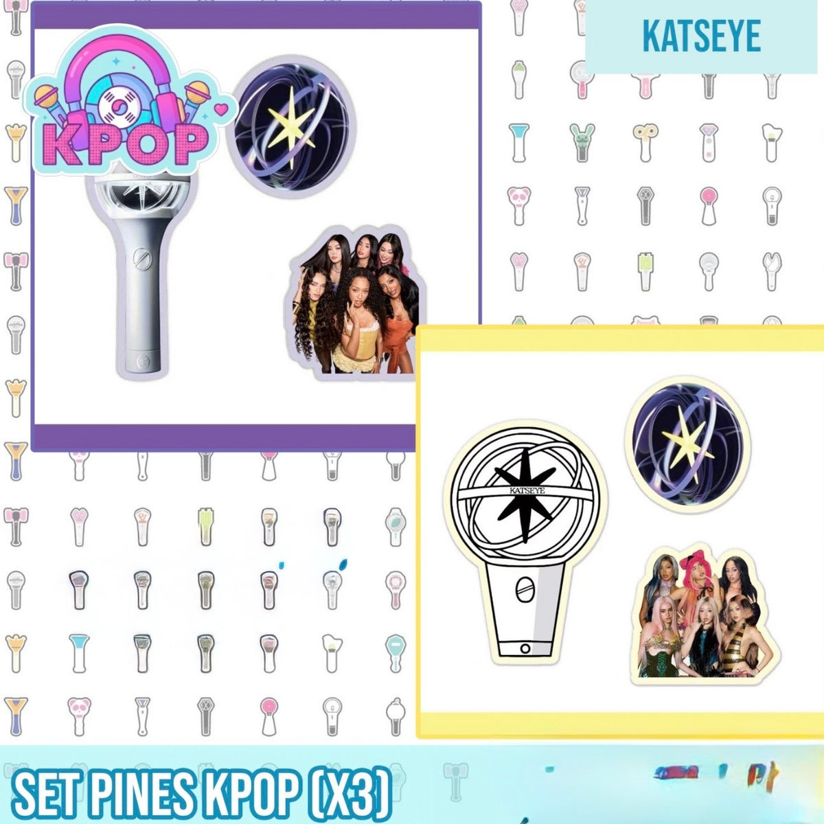Set 3 Pins “Katseye”