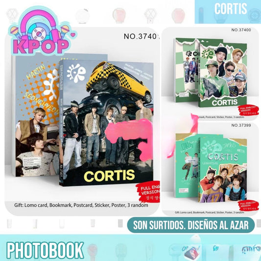 Photobook “Cortis” + 4 PhotoCards + Lámina de Stickers. 40 Páginas 29x21Cms