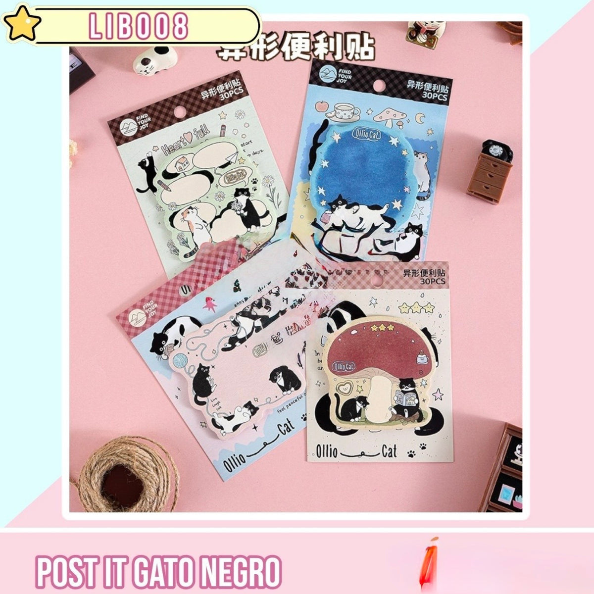 Post it “Gato Negro”