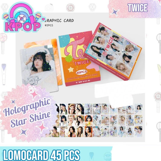 Set 45 Photocards Holographic Shine “Twice”.