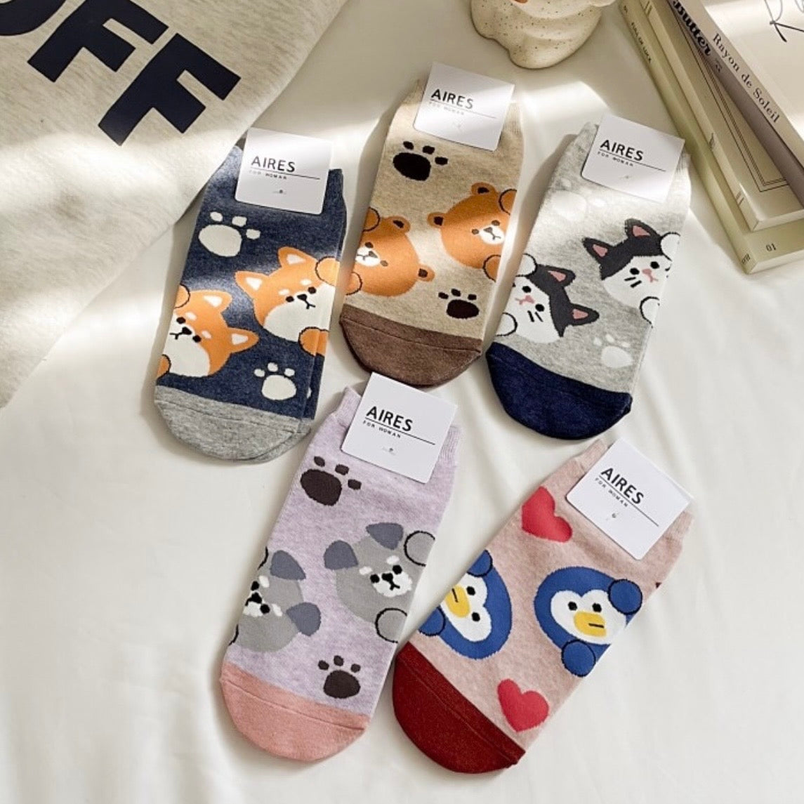 Calcetín “Animalitos”. Talla Standard 35-41