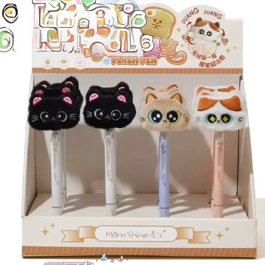 Lápiz Gatito Peluche. Tinta Azul