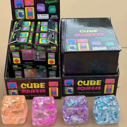 Squishy Cubo Gel “Escarchas”