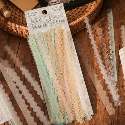 Set 40 Stickers “Estilo Encaje”