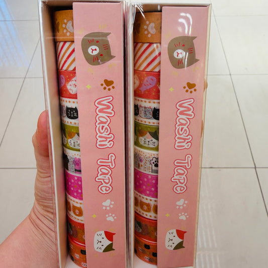 Set 10 Washi Tape “Gatitos”