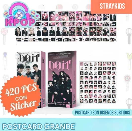 Set 420 PCS “Straykids”. 30 Photocards + 30 LomoCards + 360 Stickers