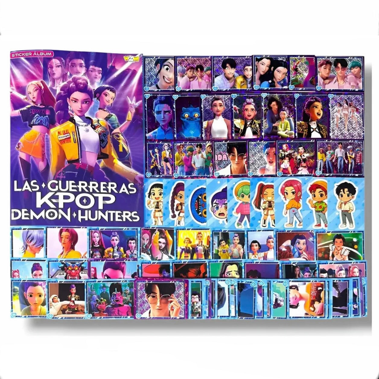 Álbum + Láminas + Stickers “Huntrix Las Guerreras Kpop”
