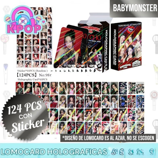 Set 124 PCS “BabyMonster”. 64 Photocards + 60 Mini Stickers.