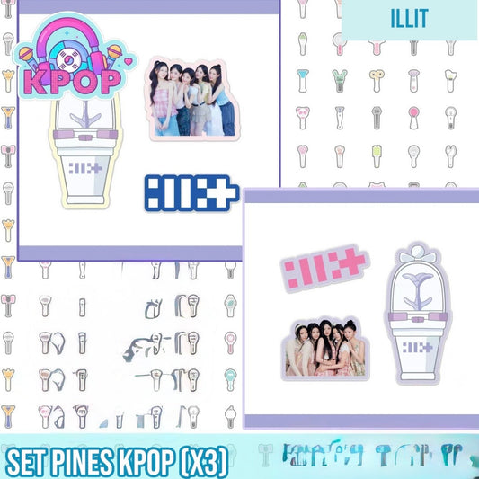 Set 3 Pins “ILLIT”