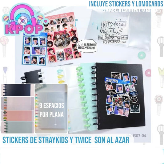 Binder con Discos 180 Espacios. 29x25cms