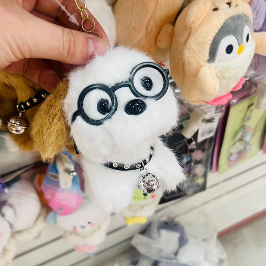 Llavero Felpudo “Perrito Lentes”