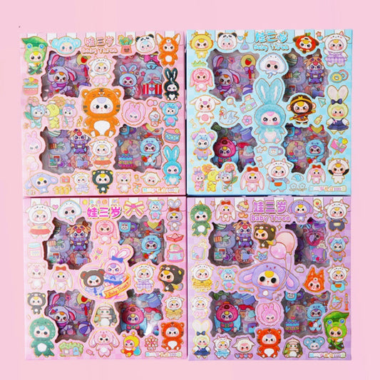 Set 96 Láminas de Stickers “Baby Three”