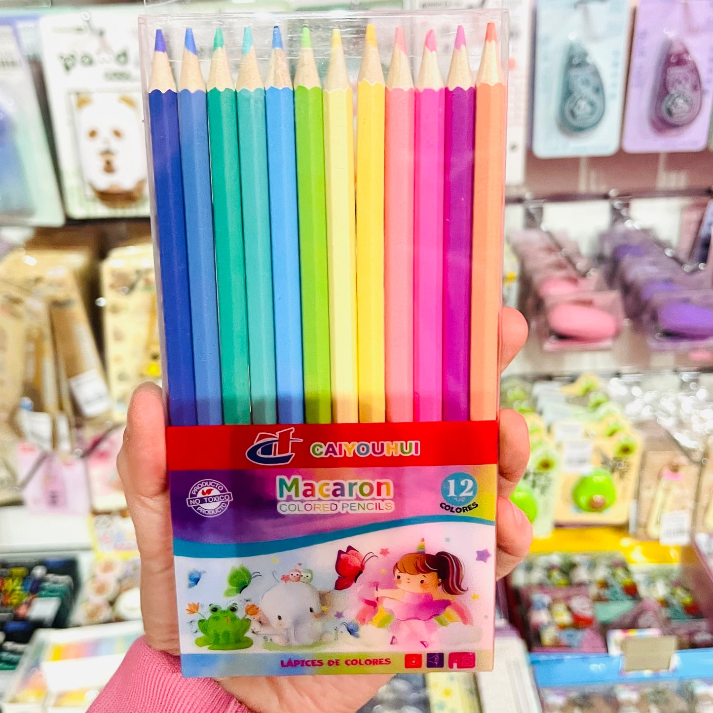 Set 12 Lápices Tonos Pastel