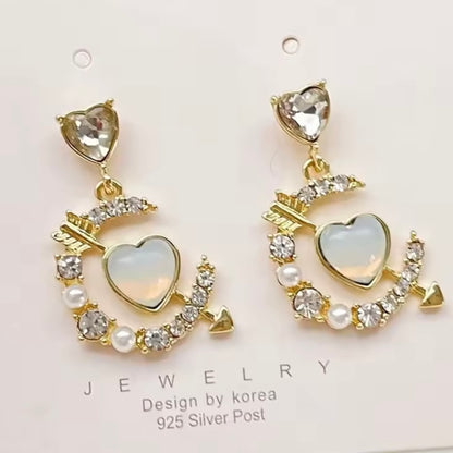 Aros “Corazón Flecha”