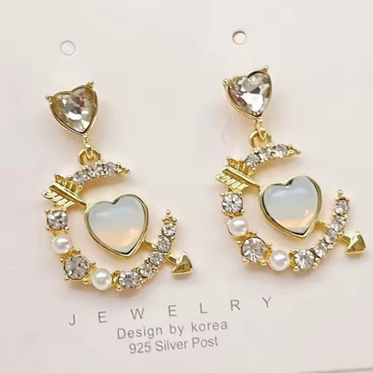 Aros “Corazón Flecha”