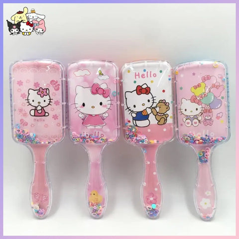 Cepillo con Glitter “Hello Kitty”.