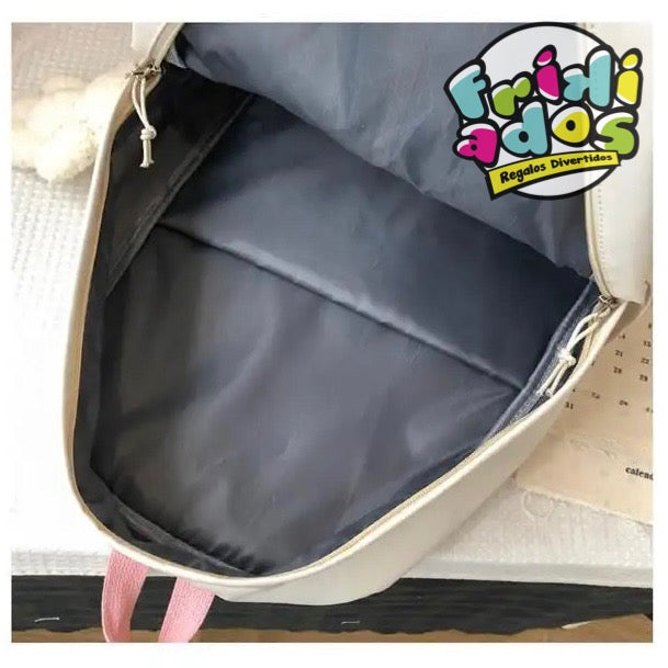 Mochila Multi-Bolsillos Impermeable “Gatito”. 44x32x15cms