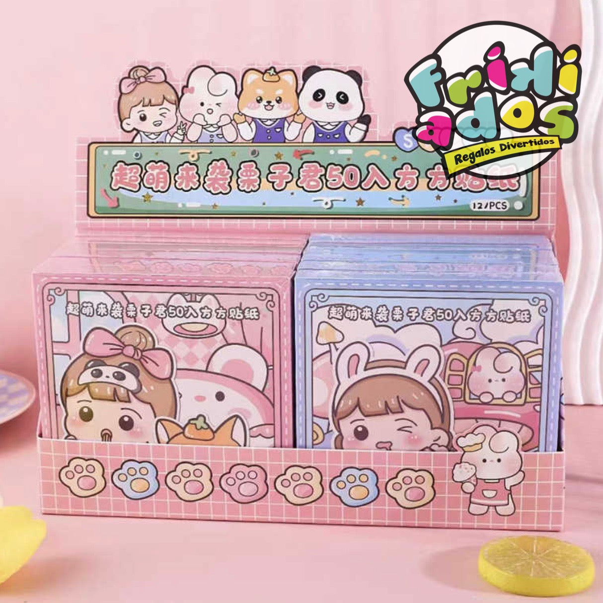 Set 50 Láminas de Stickers. 12x12Cms