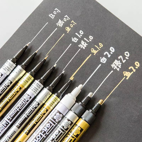 Marcadores permanentes de pintura Pen Touch, punta 0,7mm. - Sakura