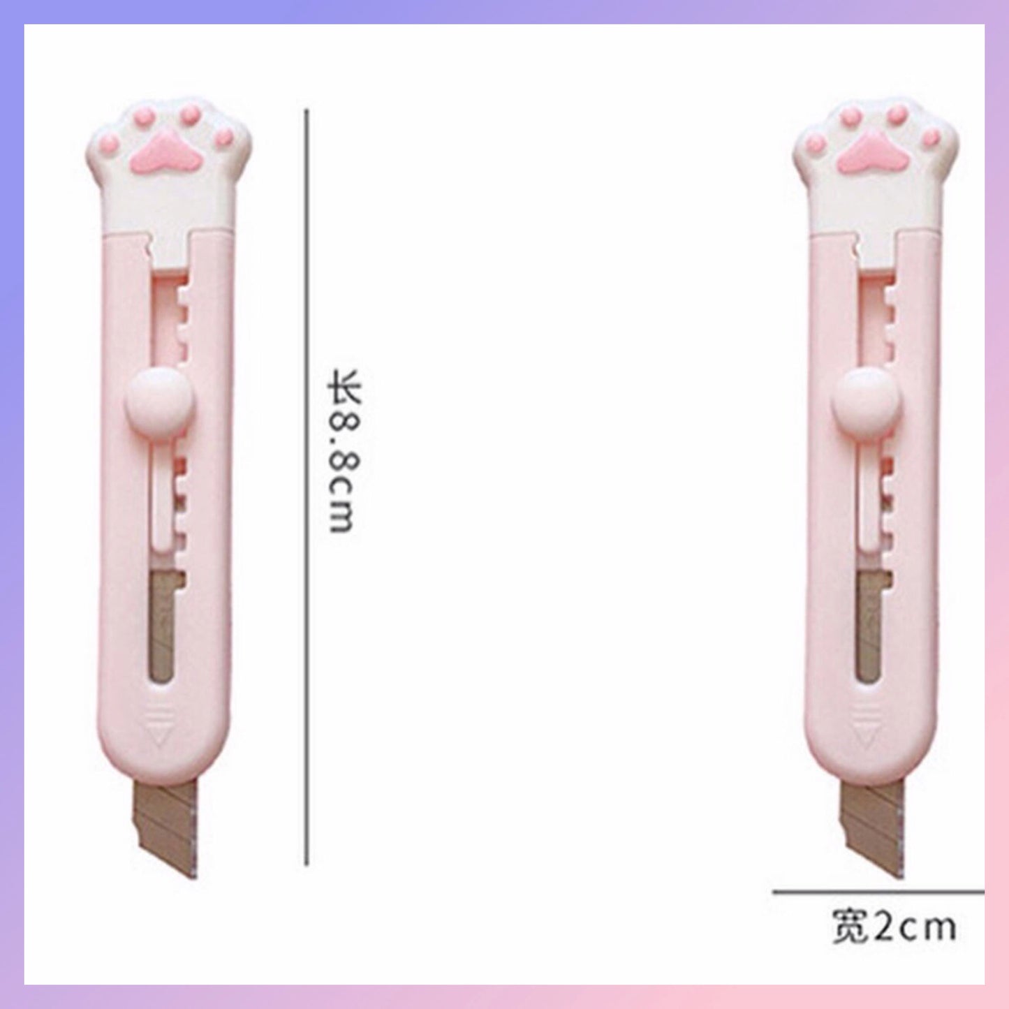 Cutter “Gatito 🐱”, con clip sujetador