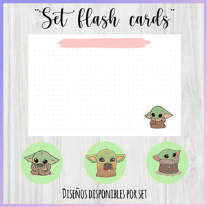 Set de 25 Flash Cards “Baby Yoda”