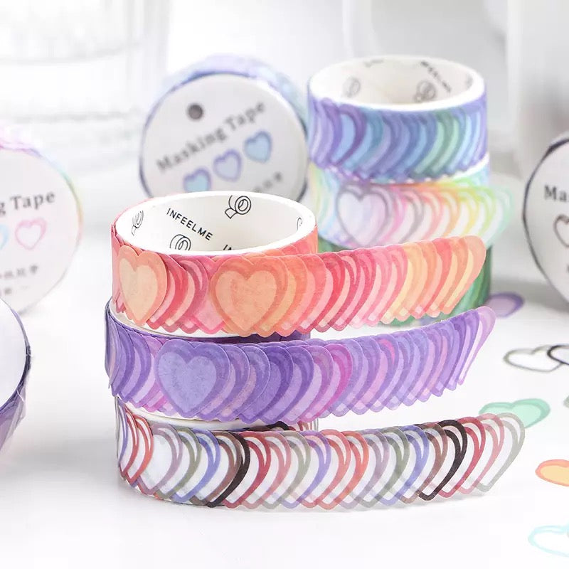 Washi Tape “Corazones” 100 PCS