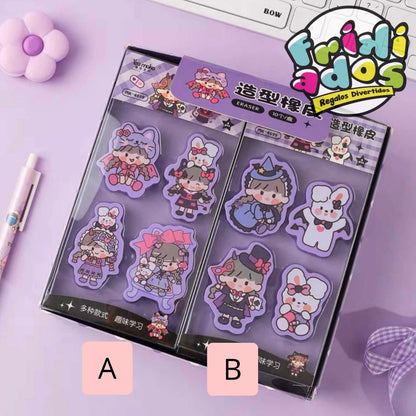 Set 4 Gomas “Brujitas”