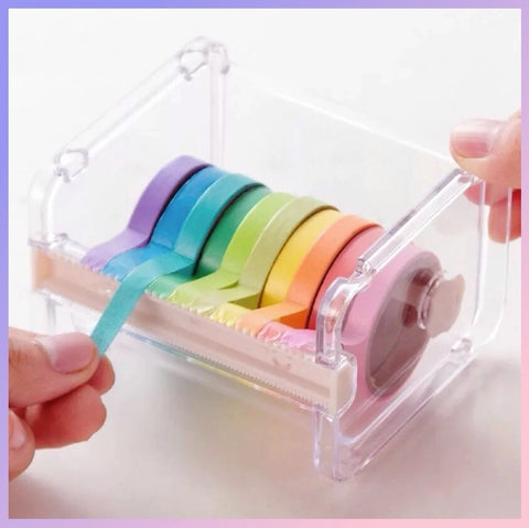 Organizador y dispensador de Washi Tapes, 7x9x11cms