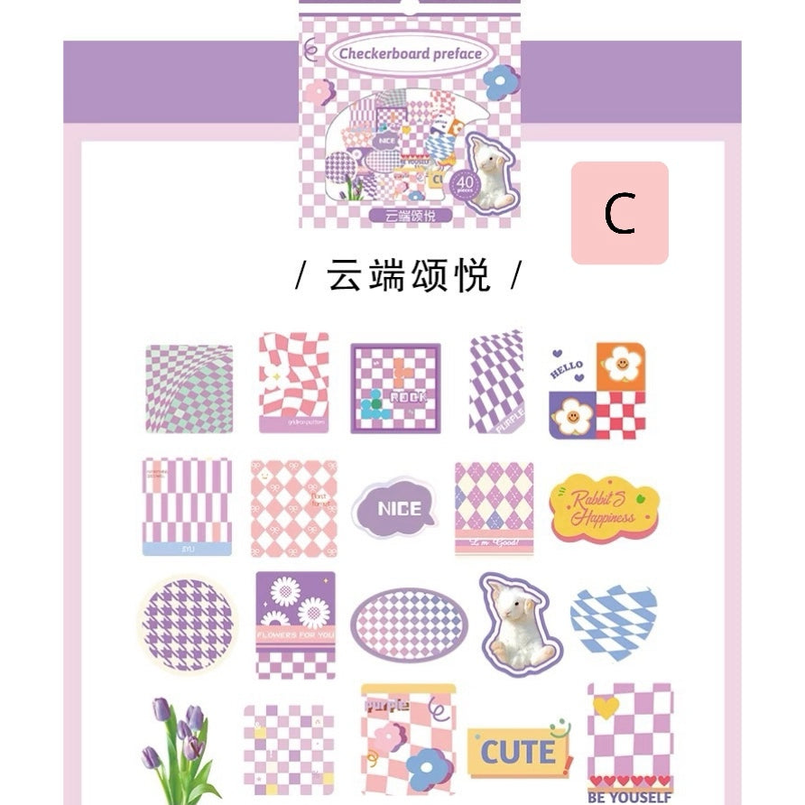 Set 40 Stickers “Patrones Geométricos”