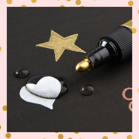 Marcadores permanentes de pintura Pen Touch colores Plata-Oro-Cobre-Blanco, punta 2mm. - Sakura - Frikiados