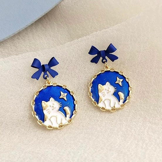 Aros “Gatito En la Noche”