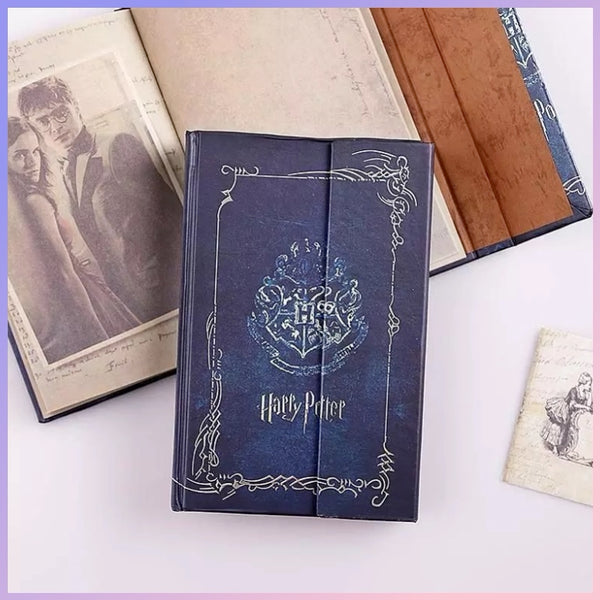 Libreta y Planner tapa dura “Harry Potter”, 96 Hojas con Diseños, 17x12cms