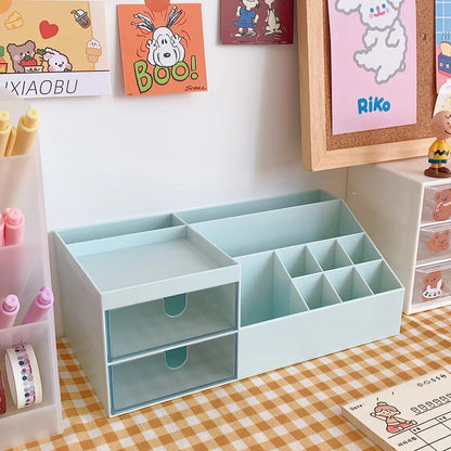 Organizador de Escritorio multi-espacios, no incluye stickers, 25x13x10cms
