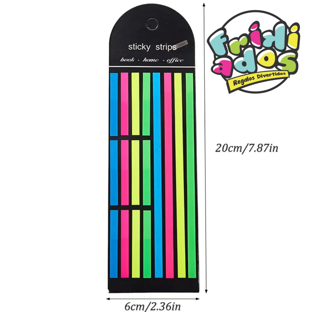 Sticky Notes Transparentes para Destacar. 160U, 20x6cms