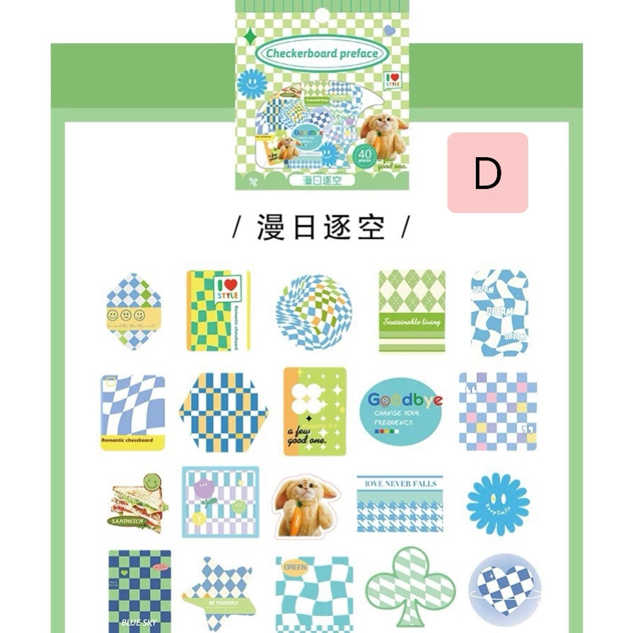 Set 40 Stickers “Patrones Geométricos”