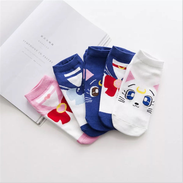 Calcetín “Sailor Moon”, algodón (talla standard 35-42)