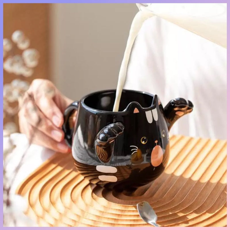 Taza “Gatito Asustador”, material Cerámica 430ml