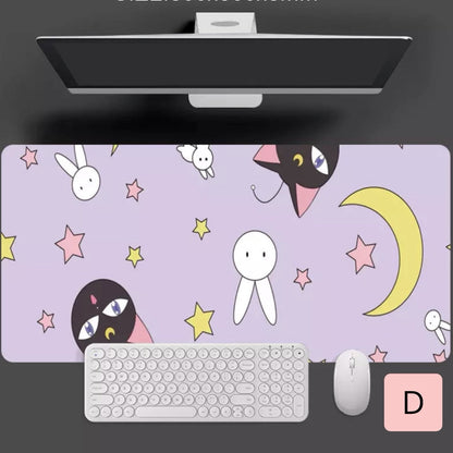 Mouse Pad XL “Sailor Moon”, calidad premium acolchado (4mm grosor), 60x30cms