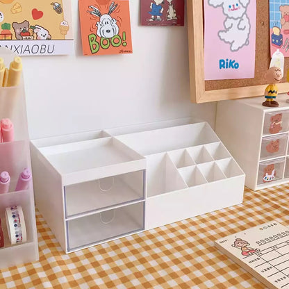 Organizador de Escritorio multi-espacios, no incluye stickers, 25x13x10cms