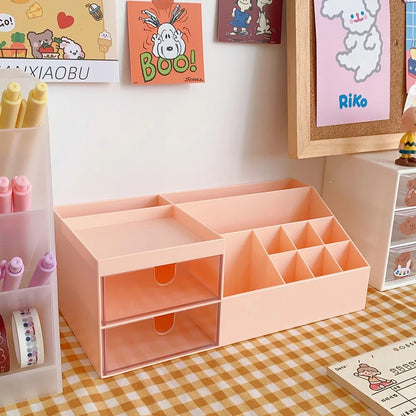 Organizador de Escritorio multi-espacios, no incluye stickers, 25x13x10cms