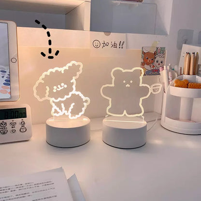 Lámpara “Súper Cute”,Luz Led, 16x10cms