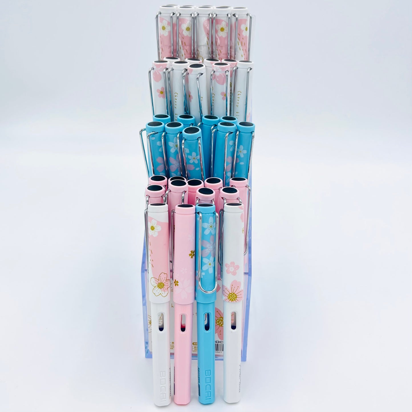 Pluma “Sakura”, tinta azul